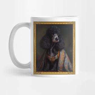 Black Poodle - French Prince  (Framed) Mug